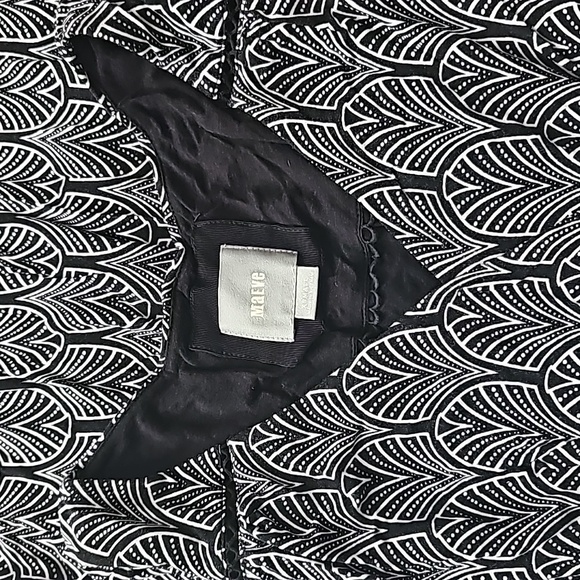NWOT XS Anthropologie Maeve Galena Black and White Dress - Without Tags - Picture 6 of 7